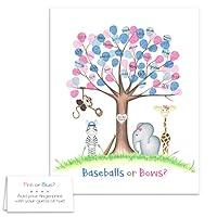 Algopix Similar Product 7 - Baseballs or Bows Gender Reveal Party