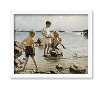 Algopix Similar Product 12 - Monem Art Vintage Boys Playing on the