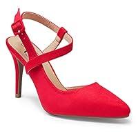 Algopix Similar Product 3 - Trary Womens Slingback Pumps Red