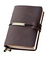 Algopix Similar Product 1 - Refillable Handmade Travelers Notebook
