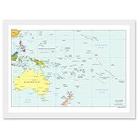 Algopix Similar Product 2 - Map Of Oceania Australia New Zealand