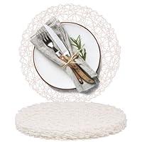 Algopix Similar Product 13 - AHHFSMEI Paper Braided Round Placemats