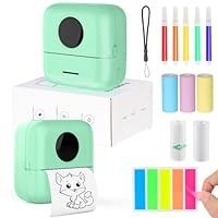 Algopix Similar Product 14 - Mini Sticker Printer with 5 Thermal