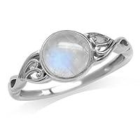 Algopix Similar Product 1 - Silvershake 7mm Natural Moonstone 925