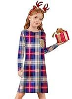 Algopix Similar Product 11 - Christmas Toddler Girls Blue and Red