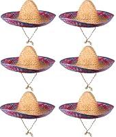 Algopix Similar Product 3 - Funny Party Hats Sombrero Hats  6 Pack