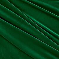 Algopix Similar Product 16 - Stretch Velvet Flag Green Fabric by the