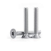 Algopix Similar Product 19 - 50Pcs Stainless Steel Star Screw Flat