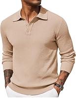 Algopix Similar Product 18 - COOFANDY Mens Polo Shirts Long Sleeve