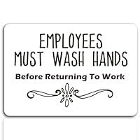 Algopix Similar Product 10 - EMPLOYEES MUST WASH HANDS Warning Sign