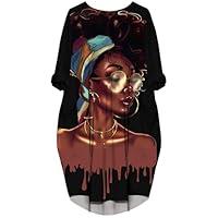 Algopix Similar Product 2 - AZPSRT 2023 African Girl Graphic Print