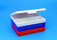 Algopix Similar Product 19 - Microscope Slide Box 100 Capacity, Blue