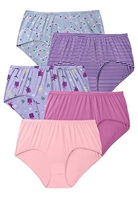Best Deal for Comfort Choice Women's Plus Size Cotton Brief 5-Pack