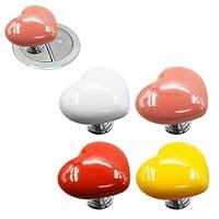 Algopix Similar Product 10 - LAKEMON 4pcs Love Toilet ButtonLove