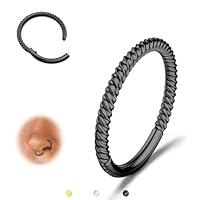 Algopix Similar Product 5 - BodyBonita Hinged Nose Rings Hoop316L