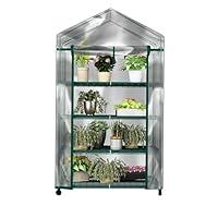 Algopix Similar Product 13 - 4 Tier Mini Greenhouse  Portable