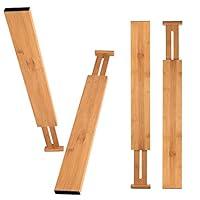 Algopix Similar Product 2 - Luckyshe Bamboo Drawer Dividers