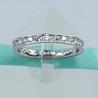Algopix Similar Product 6 - Sterling Silver Eternity Wedding Band