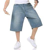 Algopix Similar Product 19 - Mens Shorts Jeans Relaxed Fit Denim