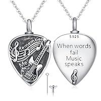 Algopix Similar Product 9 - XIXLES Guitar Pick Necklace for Ashes