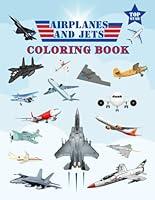 Algopix Similar Product 14 - Airplanes and Jets Coloring book