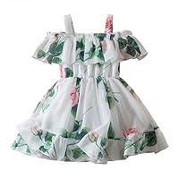 Algopix Similar Product 9 - NNJXD Little Girl Floral Dress Casaul