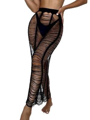 SheIn Women's Patterned Tights Fishnet Floral Pantyhose High Waist