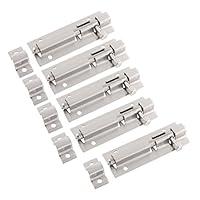 Algopix Similar Product 11 - uxcell 5pcs Stainless Steel Latch Slide
