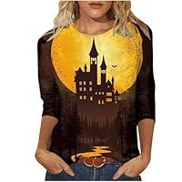 Algopix Similar Product 18 - Binmer 34 Sleeve Halloween T Shirts