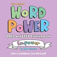 Algopix Similar Product 8 - Word Power Bold and Easy Coloring Book