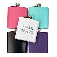 Algopix Similar Product 8 - Male Tears Flask 6oz Stainless Steel