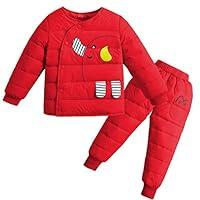 Algopix Similar Product 4 - BOZEVON Unisex Two Piece Snowsuit 