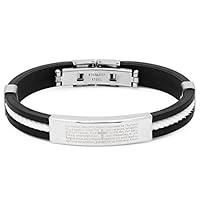 Algopix Similar Product 11 - Steeltime Black and White Rubber