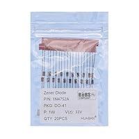 Algopix Similar Product 15 - 100PCS 1N4752A 1N4752 Silicon Planar