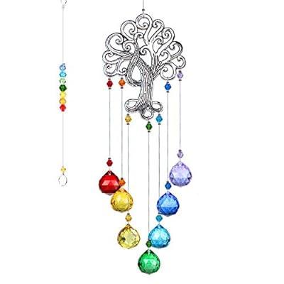 1 H&D HYALINE & DORA Crystal Suncatcher Window Hanging Ornament Crystals  Ball Prism Rainbow Maker Butterfly Decor Pendant Set for