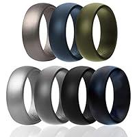 Algopix Similar Product 2 - ROQ Silicone Wedding Ring for Men