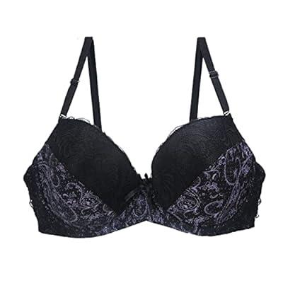 Women Sexy Lace Bra 42/95 40/90 38/85 36/80 34/75 32/70 E F G Cup Bras  Black Bra Push Up Bra Large Chest (Bands Size : 32 or 70, Color : White  Balck) : : Clothing, Shoes & Accessories