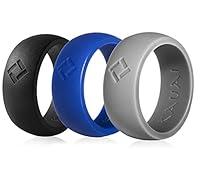 Algopix Similar Product 15 - KAUAI Silicone Wedding Ring for Men 8