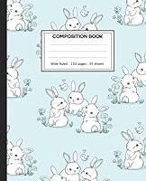 Algopix Similar Product 1 - Composition Notebook Bunny Rabbit