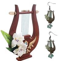 Algopix Similar Product 7 - Venti Harp Earrings Game Venti Cosplay