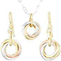 Algopix Similar Product 6 - Everyday Tricolor Love Knot Jewelry