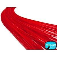 Algopix Similar Product 10 - Hair Feathers Solid Red Long Rooster