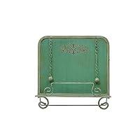 Algopix Similar Product 6 - Benzara Aqua Green Metal Cook Book