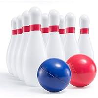 Algopix Similar Product 16 - Prextex Kids Size Foam Bowling Set Soft