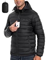 Algopix Similar Product 9 - Mens Puffer Jacket with Hood Winter