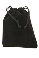 Algopix Similar Product 19 - Velvet Bag with draw string, Black