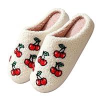 Algopix Similar Product 5 - coleyn Cherry Slippers for Women Men