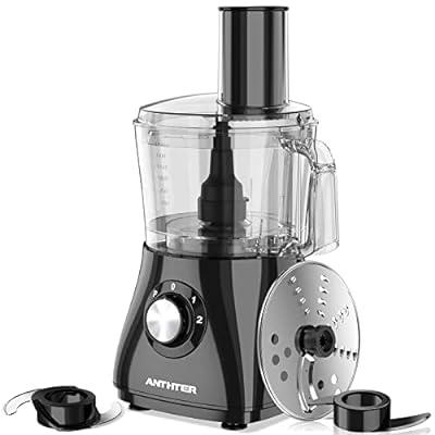 VEVOR Food Processor & Vegetable Chopper, 7 Quart Bowl, 750W Food-Grade  Stainless Steel Food Processor Chopper with 2 Extra S-Curve Blades,  Multifunctional for Chopping Vegetables, Meat, Grains, Nuts