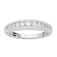 Algopix Similar Product 11 - White Gold Vintage Filigree Wedding