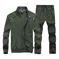 Algopix Similar Product 14 - INVACHI Mens 2 Pieces Athletic Full Zip